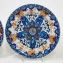 China - Pair of dishes decorated with lambrequins - Kangxi period (1661-1722)