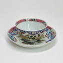 Sorbet et sa soucoupe en porcelaine de chine de la famille rose - Période Qianlong (1735-1796)