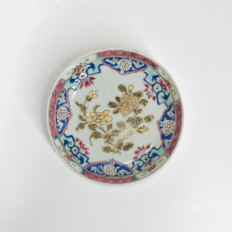 Sorbet et sa soucoupe en porcelaine de chine de la famille rose - Période Qianlong (1735-1796)