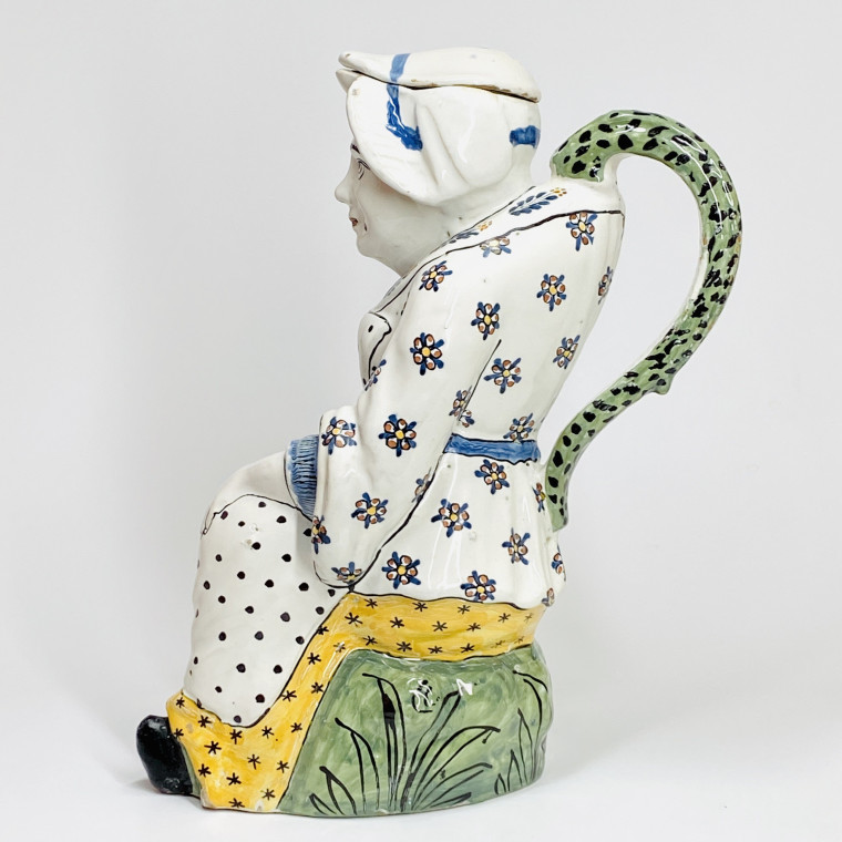 "Jacqueline" pitcher in Lille earthenware - Eighteenth century