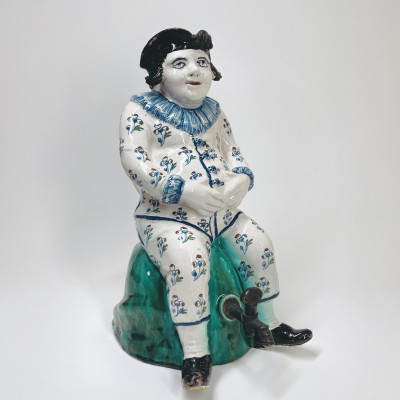 Bruxelles - Fontaine figurant un personnage assis - XVIIIe siècle