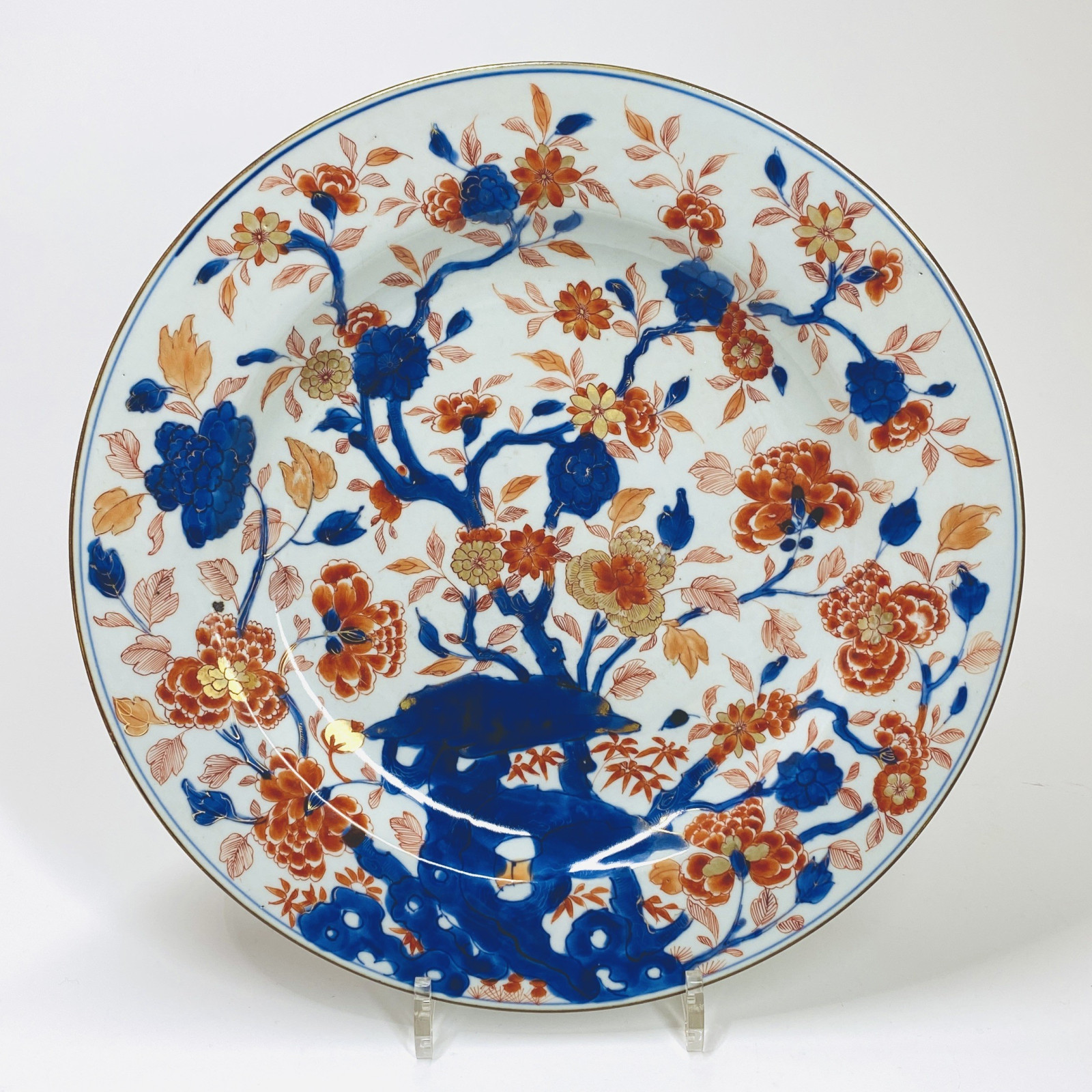Chine - Important plat à décor dit "Imari" - Époque Kangxi (1662-1722)