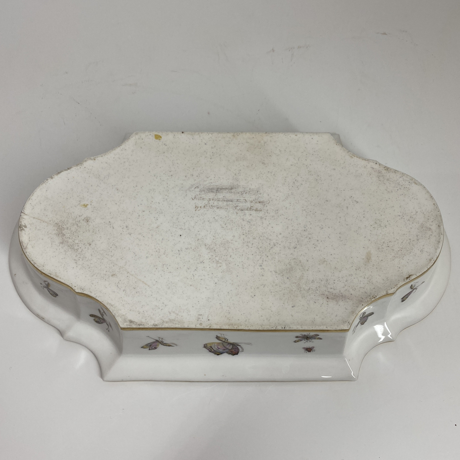 Aiguière et son bassin en porcelaine de Paris. Époque révolutionnaire.