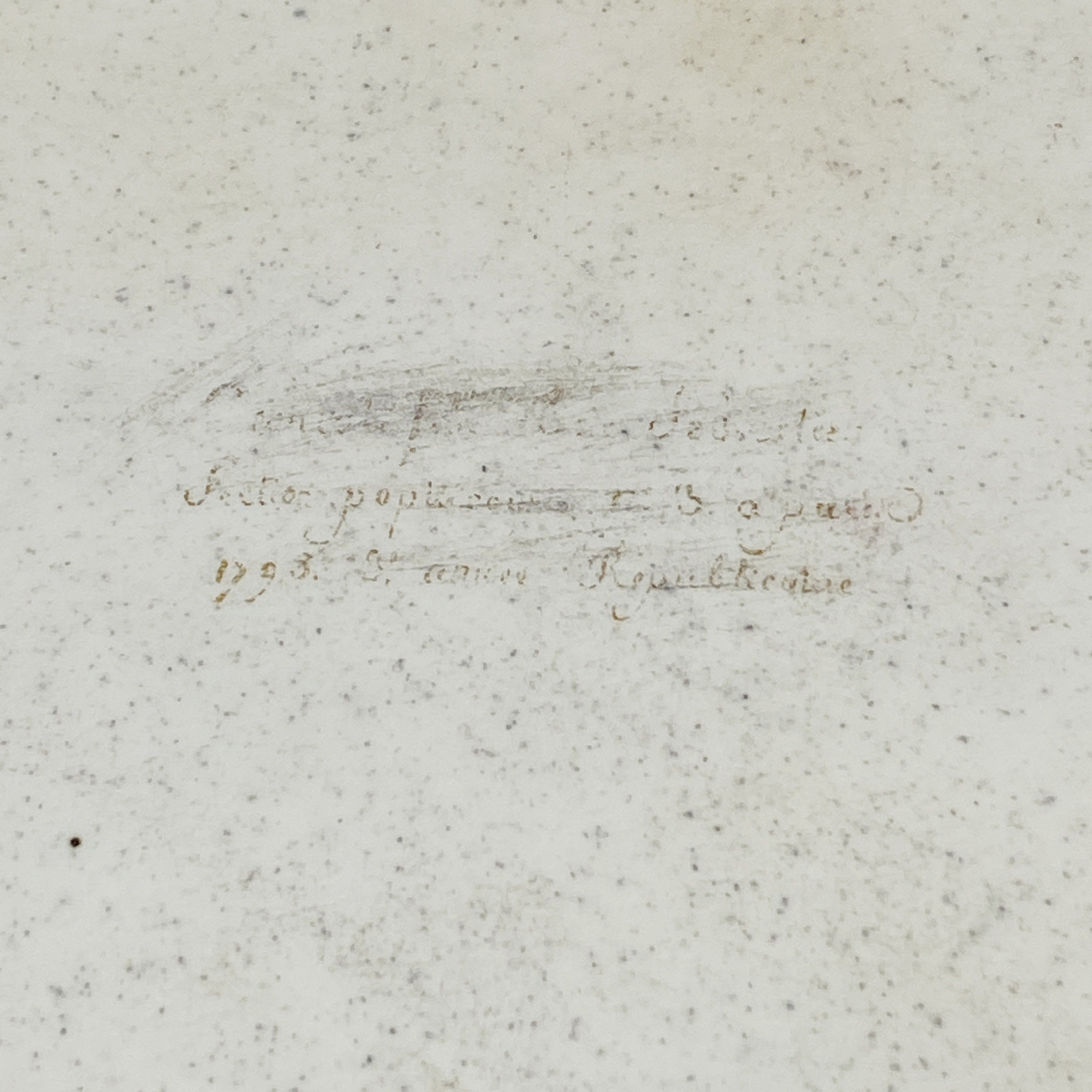 Aiguière et son bassin en porcelaine de Paris. Époque révolutionnaire.