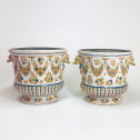 Marseille - Pair of bottle coolers - Eighteenth century