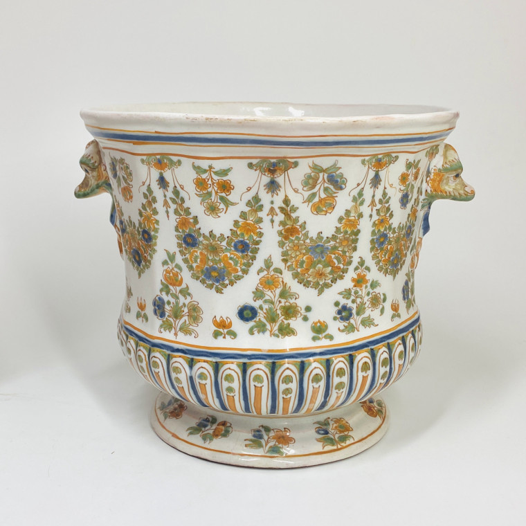 Marseille - Pair of bottle coolers - Eighteenth century