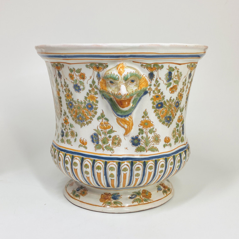 Marseille - Pair of bottle coolers - Eighteenth century