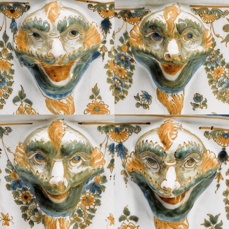 Marseille - Pair of bottle coolers - Eighteenth century