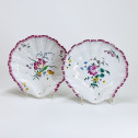 Aprey - Pair of small dishes in the shape of a shell - Eighteenth century