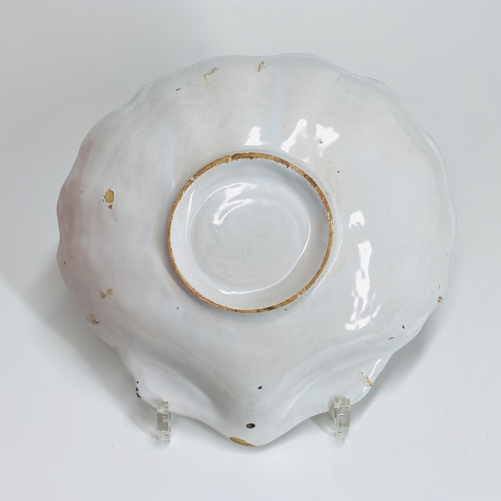 Aprey - Pair of small dishes in the shape of a shell - Eighteenth century