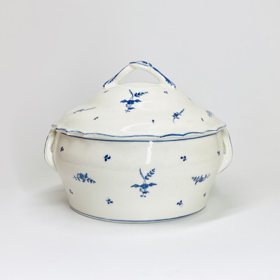 Arras - Terrine en porcelaine tendre, décor à la brindille - XVIIIe siècle