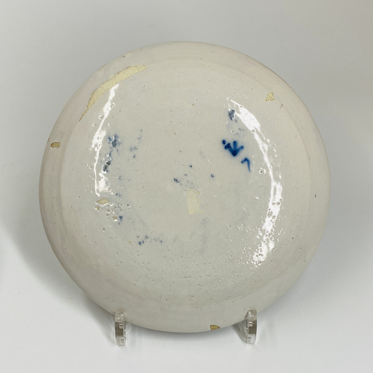 Delft - Pair of polychrome plates - Eighteenth century