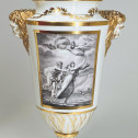 Lille - Pair of vases with grisaille decoration - Eighteenth century