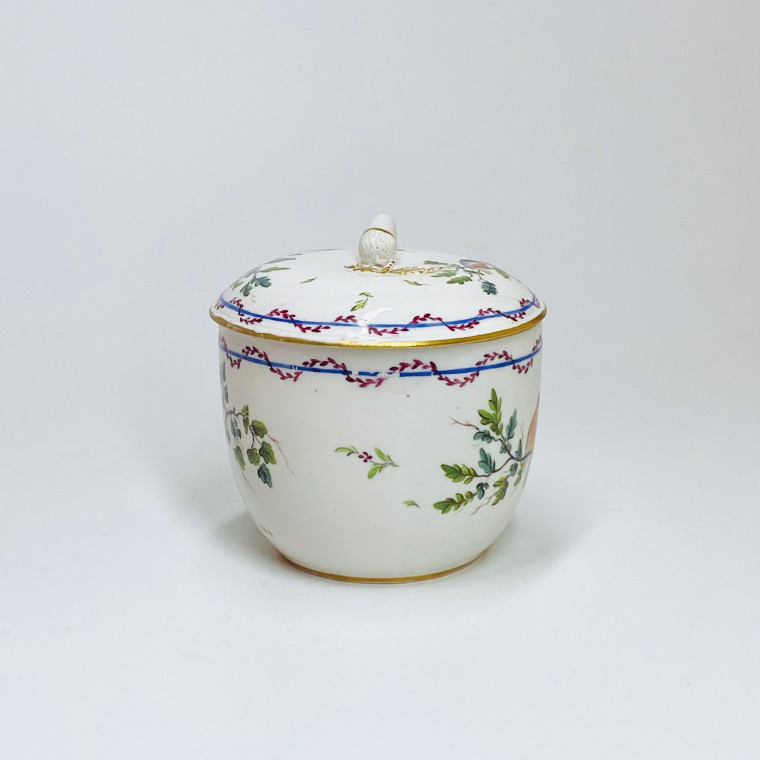 Loosdrecht - Pot à sucre décoré d'une chouette - XVIIIe siècle