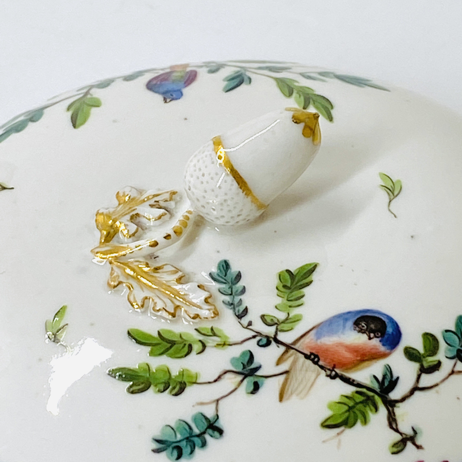 Loosdrecht - Pot à sucre décoré d'une chouette - XVIIIe siècle