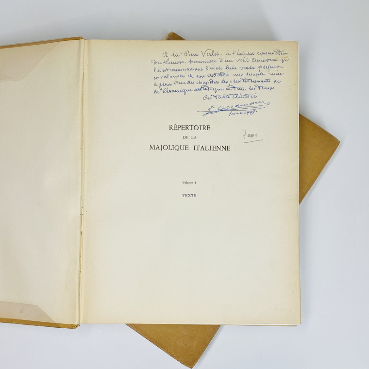 Chompret - Le répertoire de la Majolique Italienne - 2 volumes - 1949