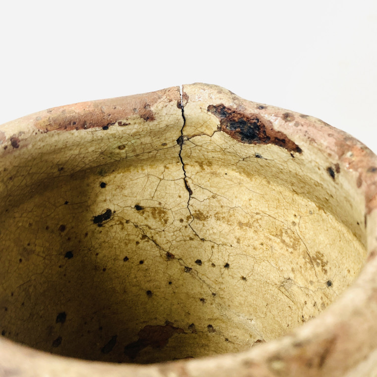 Teruel (Aragon - Espagne) Deux mortiers à décor vert et manganèse - XVIIe siècle