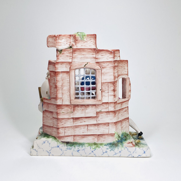 Niderviller earthenware group "The Allegory of Hospitality" - Eighteenth century