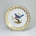 Paris (Nast) - Six assiettes en porcelaine à décor d'oiseaux - Début du XIXe siècle