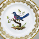 Paris (Nast) - Six assiettes en porcelaine à décor d'oiseaux - Début du XIXe siècle
