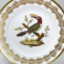 Paris (Nast) - Six assiettes en porcelaine à décor d'oiseaux - Début du XIXe siècle