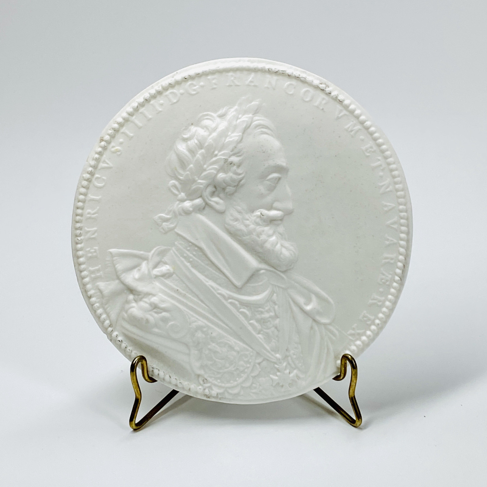 Brancas-Lauraguais - Médaillon en biscuit à l'effigie de Henri IV - XVIIIe siècle