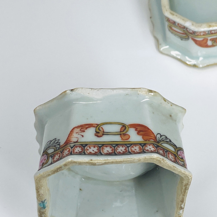 China - Pair of salt cellars - Qianlong period (1736-1795)