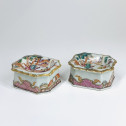 China - Pair of salt cellars - Qianlong period (1736-1795)