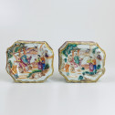 China - Pair of salt cellars - Qianlong period (1736-1795)