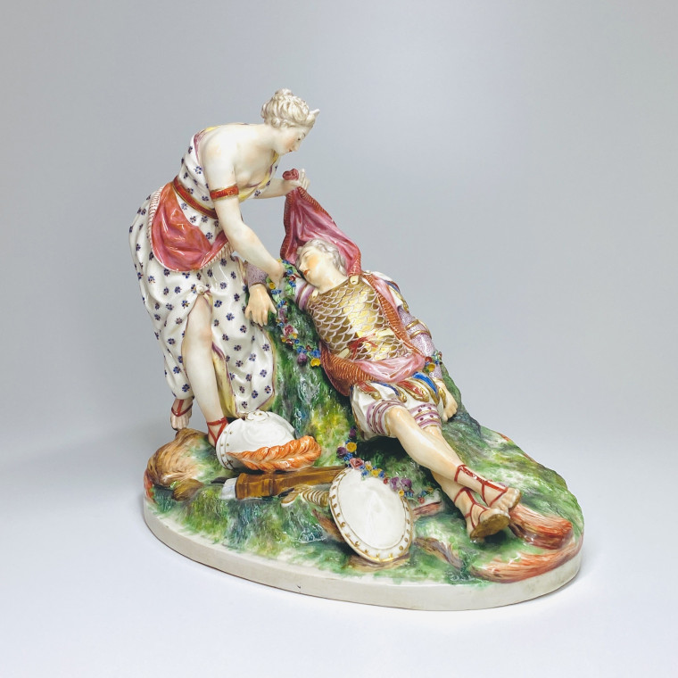 Niderviller - “Renaud and Armide” porcelain group - Eighteenth century