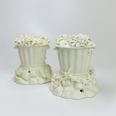 Saint-Cloud - Paire de paniers pots-pourris - XVIIIe siècle