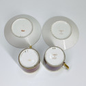 Paris (Nast) - Two colored background cups - early nineteenth century
