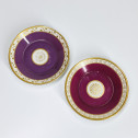 Paris (Nast) - Two colored background cups - early nineteenth century