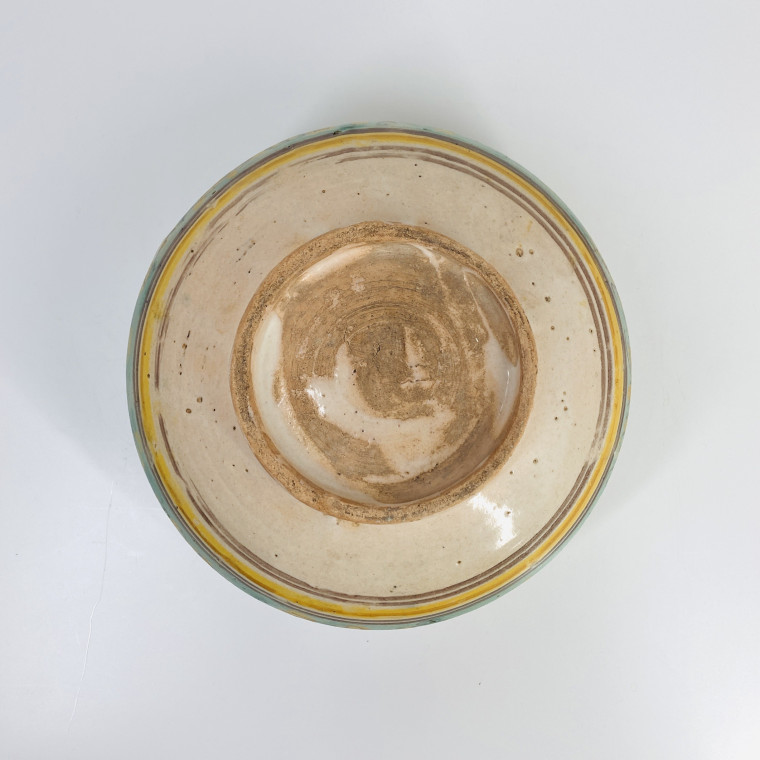 Talavera - Two cups decorated with a wader and a hare - Second half of the Seventeenth century