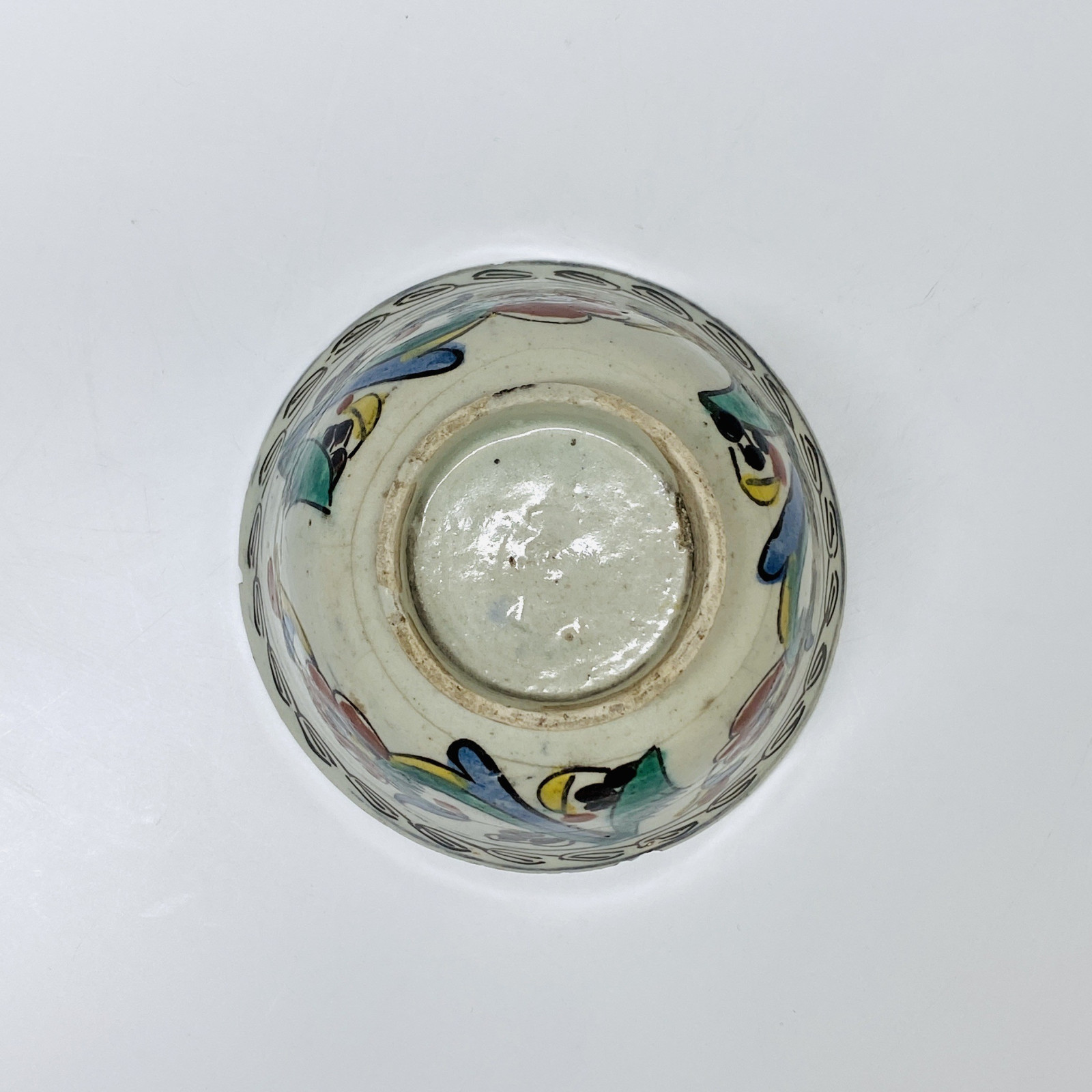 Kutahya (Turquie ottomane) - Un bol et deux coupelles  - XVIIIe siècle