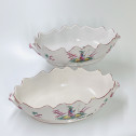 Les Islettes - Pair of glass coolers decorated with Chinese - Late eighteenth century