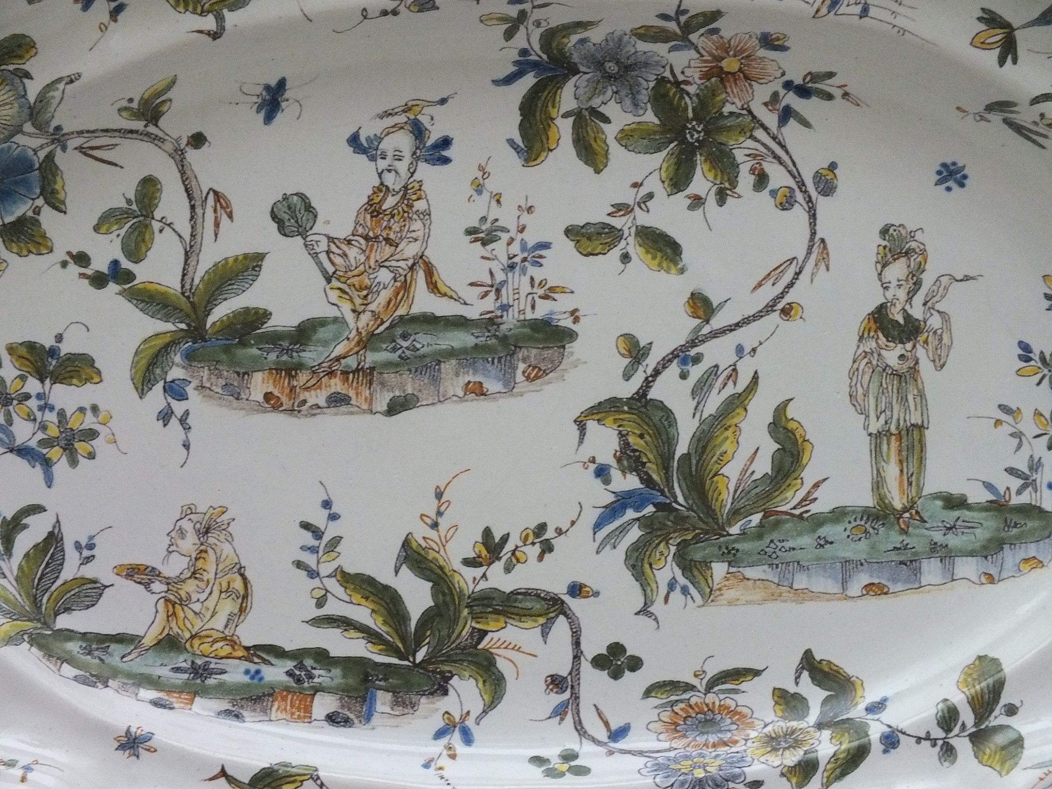 Milan - Grand plat aux chinois - XVIIIe Siècle