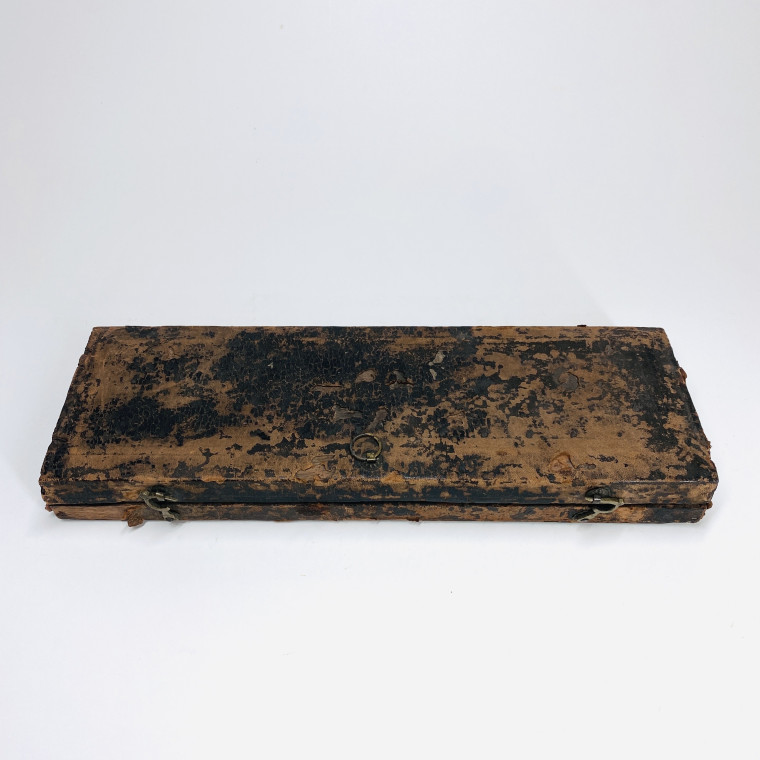 Box of 6 Saint-Cloud porcelain knives - eighteenth century