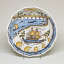 Nevers - Patronymic salad bowl called "au pont de Nevers" - Early nineteenth century