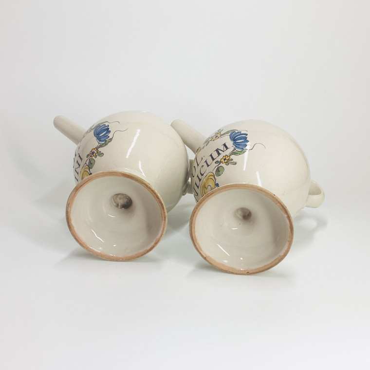 Paire de chevrettes en faïence du Sud-ouest - XVIIIe siècle - VENDU