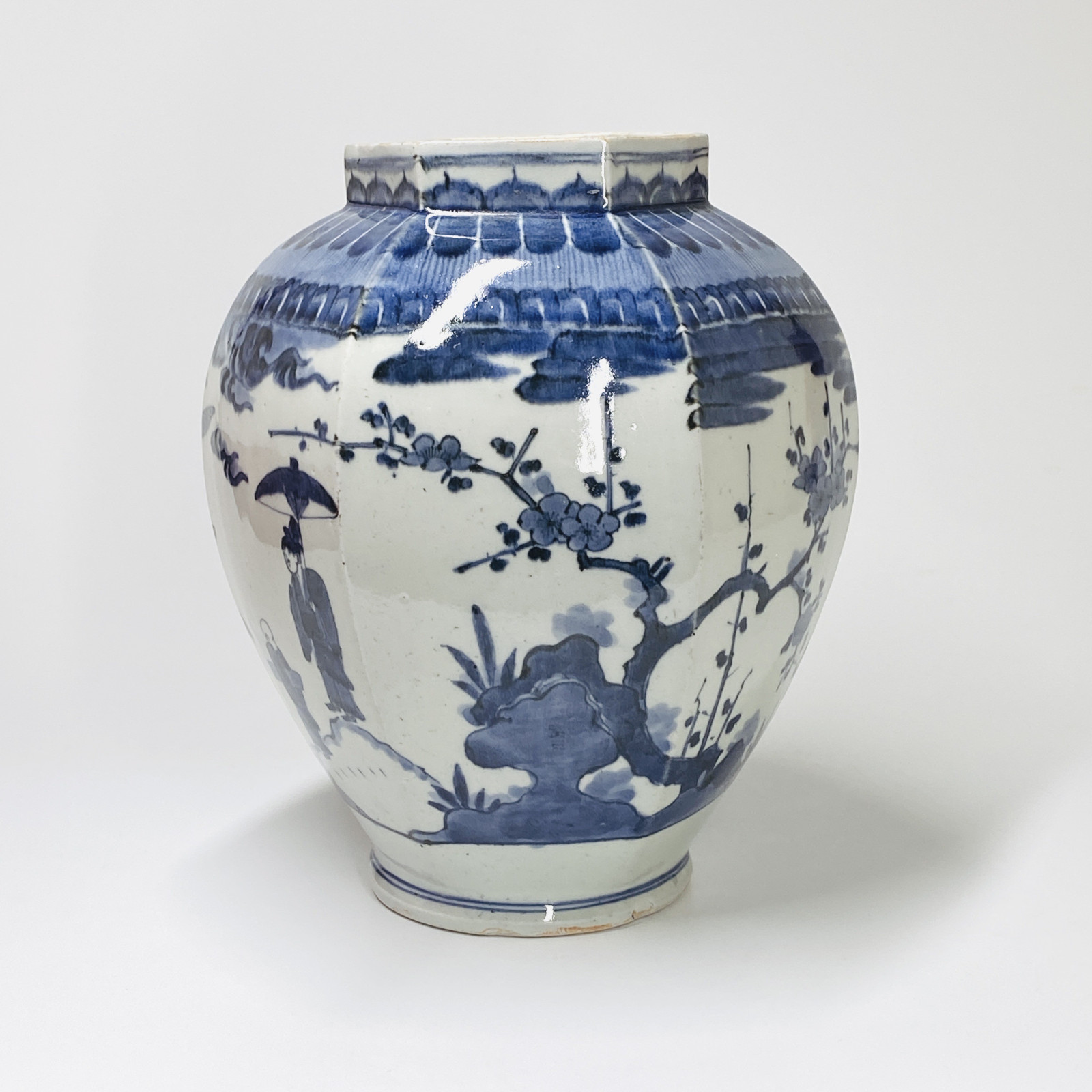 Arita (Japon) - Vase à décor en camaïeu bleu - Vers 1700