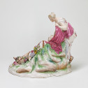 Niderviller - Earthenware group "Renaud and Armide asleep" - Eighteenth century