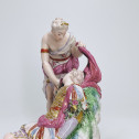 Niderviller - Earthenware group "Renaud and Armide asleep" - Eighteenth century