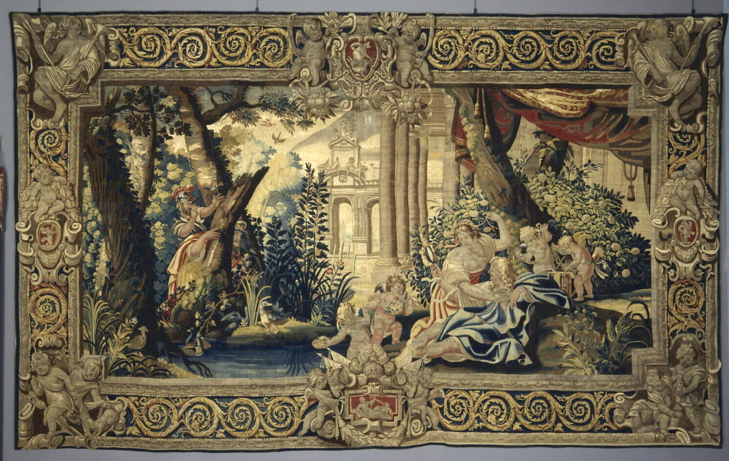 Niderviller - Earthenware group "Renaud and Armide asleep" - Eighteenth century