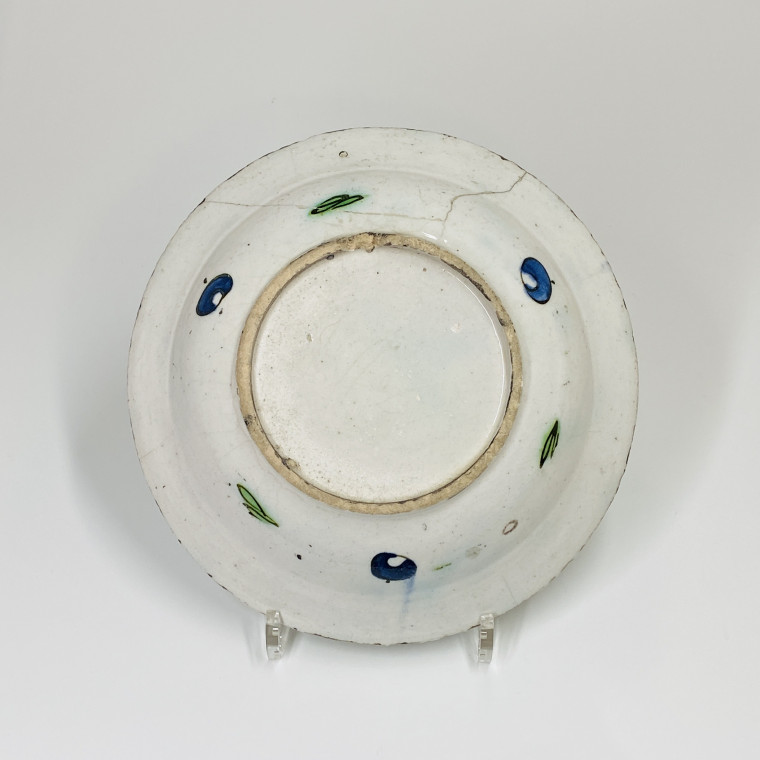 Iznik - Turquie ottomane - Plat tabak à la palme saz - Vers 1600