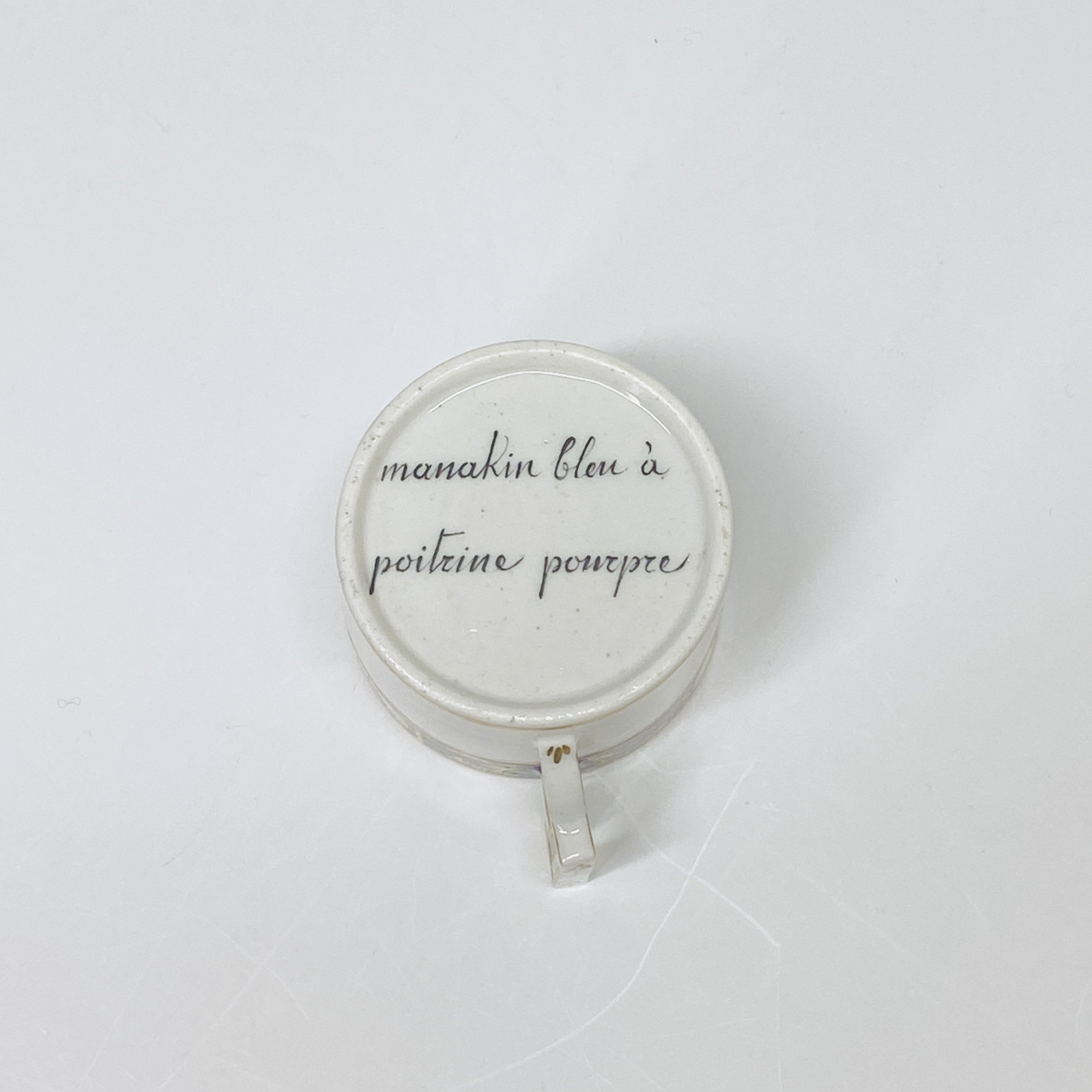 Tournai - Two rare cups called "To the birds of Buffon", from the service of the Duke of Orléans - 1787-1792 - Price on request.