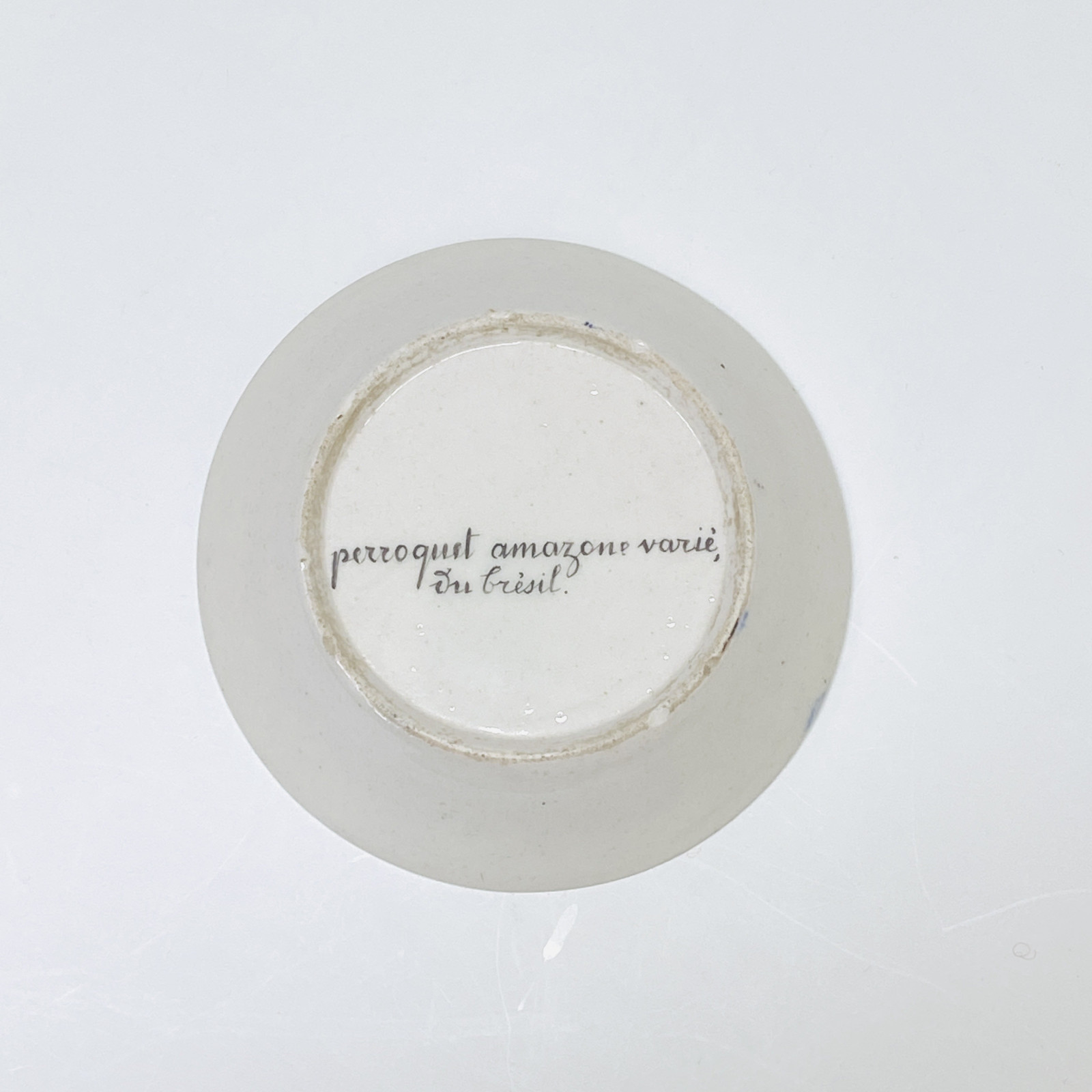 Tournai - Two rare cups called "To the birds of Buffon", from the service of the Duke of Orléans - 1787-1792 - Price on request.