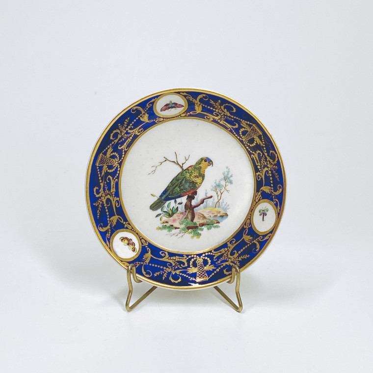Tournai - Two rare cups called "To the birds of Buffon", from the service of the Duke of Orléans - 1787-1792 - Price on request.