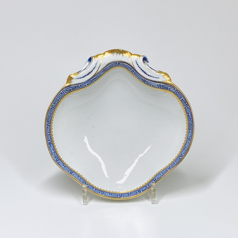 Tournai - Pair of compotes in the shape of a shell - Eighteenth century