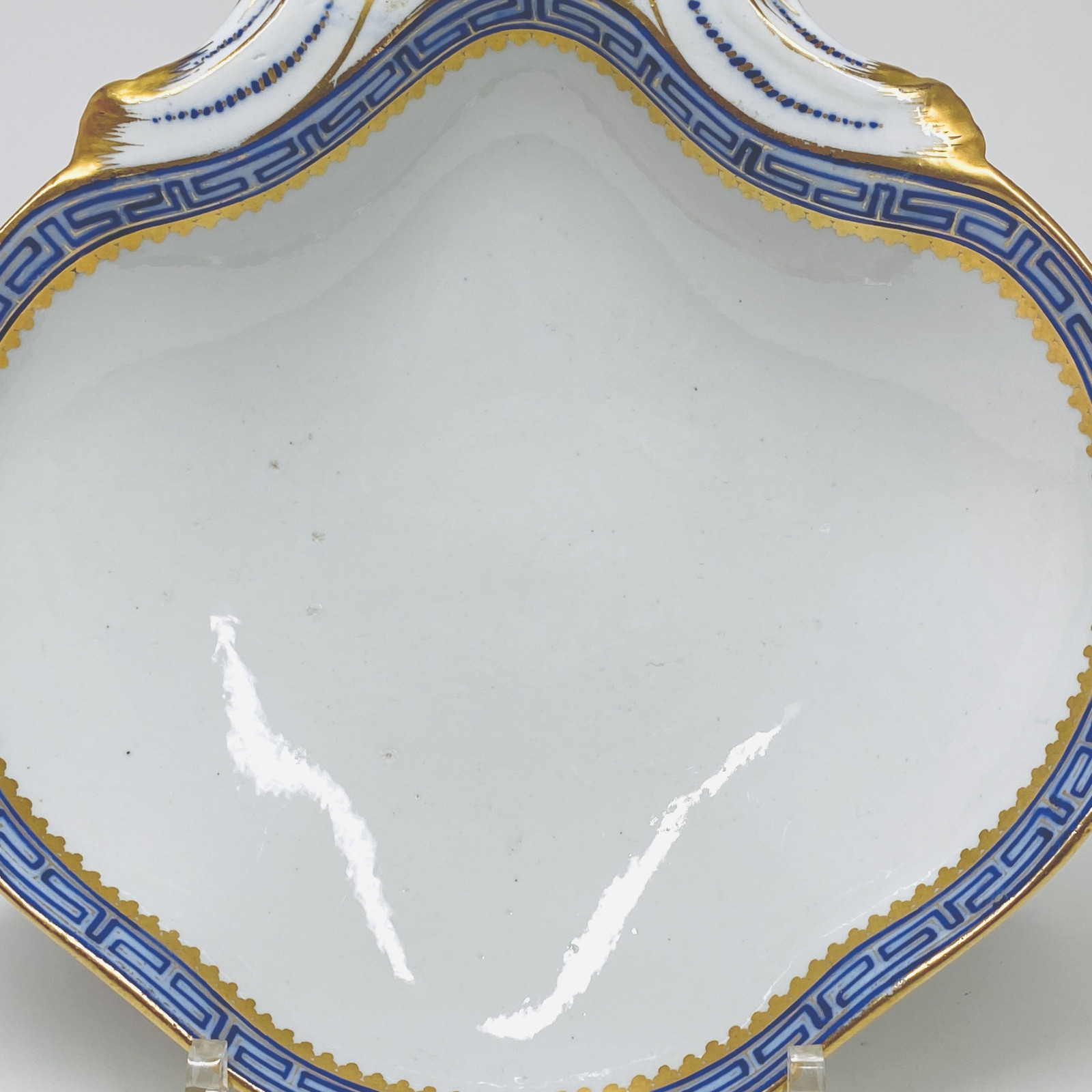 Tournai - Pair of compotes in the shape of a shell - Eighteenth century